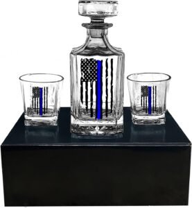 Police Officer Whiskey Decanter Gift Set