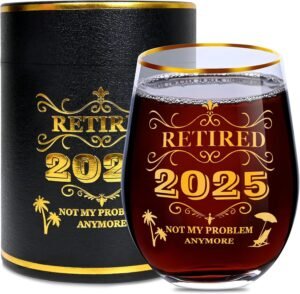 Stemless Wine Glass with Vintage
