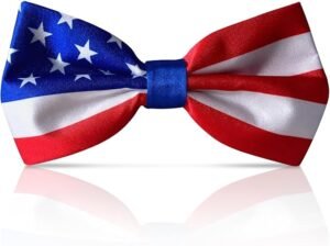Thin Blue Line American Flag Bowtie